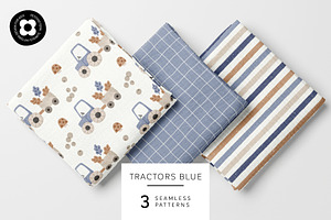 Tractors blue
