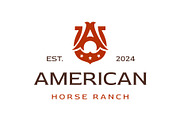 Letter A Horseshoe Cowboy Logo, a Branding & Logo Template by Buqancreative (Thumbnail 1 of 5)