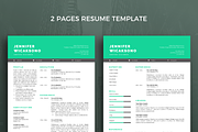 Resume Template 38, a Resume Template by graphicalcium (Thumbnail 2 of 3)