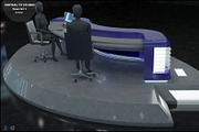 Virtual TV Studio News Set 1, an Architecture 3D Model by akerStudio (Thumbnail 40 of 57)