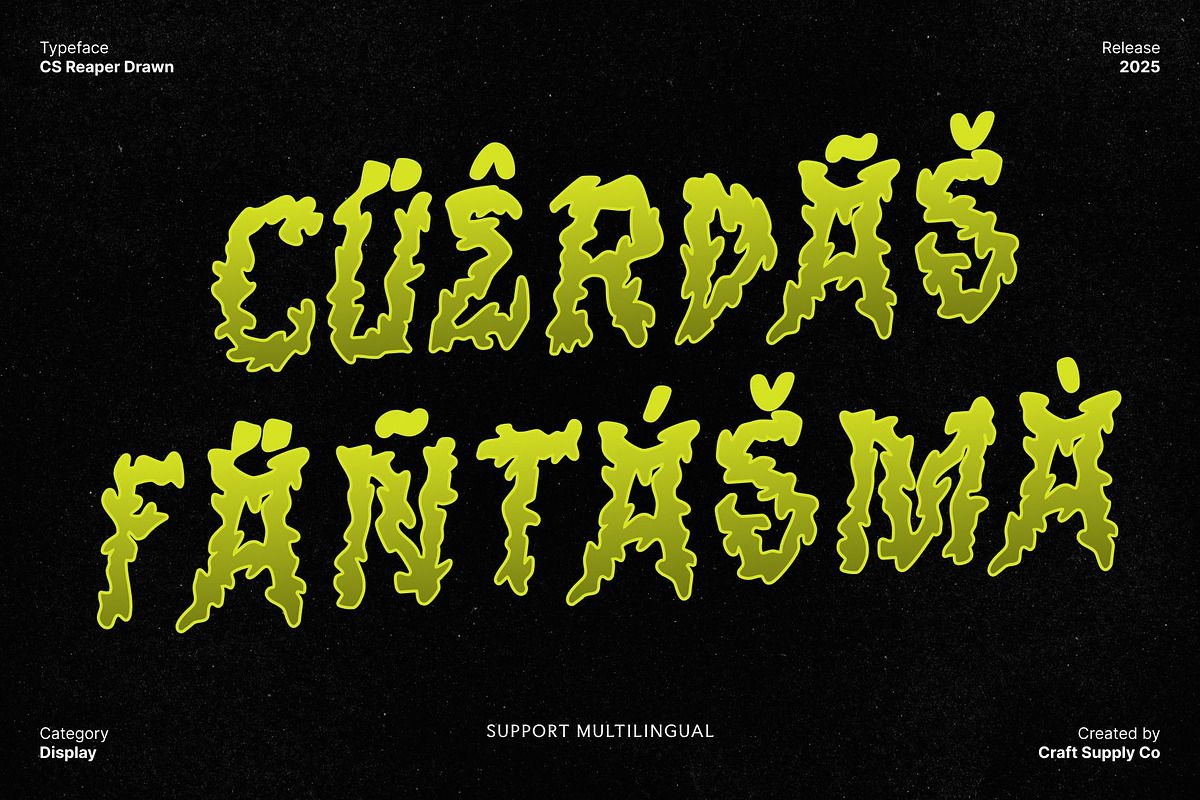 CS Reaper Drawn, a Blackletter Font by Craft Supply Co. (Photo 7 of 8)