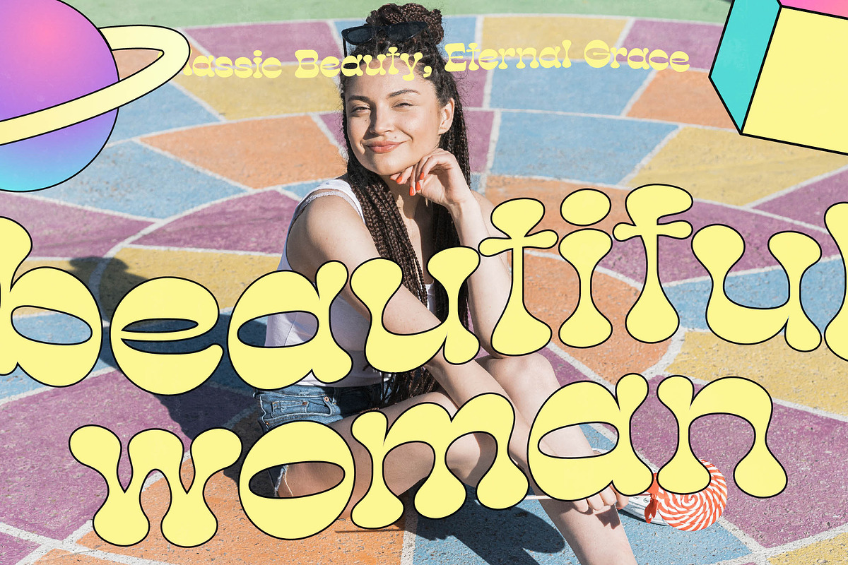 Mirage Virtual Retro Groovy Font, a Serif Font by timelesstype.co (Photo 15 of 20)
