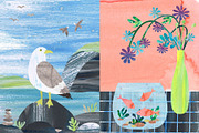 Monotype / collage, vector, textures, an Object Graphic by vanloveart (Thumbnail 7 of 8)