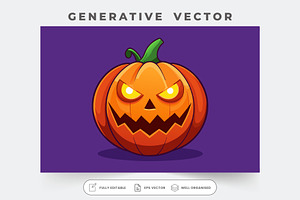 A vibrant jack-o'-lantern features g, a Graphic by SouravDesign