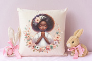 Black Girl Praying Sublimation Bundl, a Person Illustration by RobertsArt (Thumbnail 5 of 7)