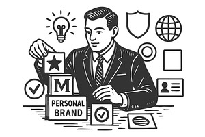Building a personal brand strategy, a Person Illustration by AlexArt