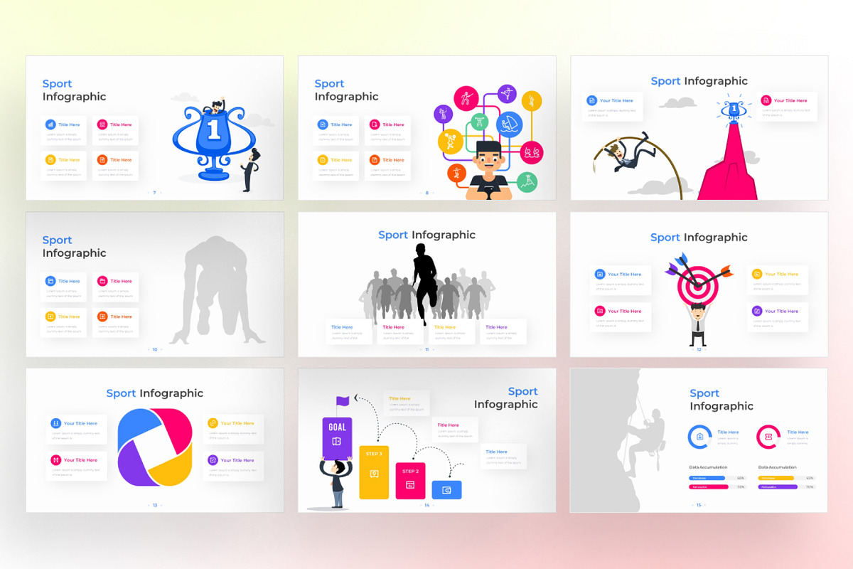 Sport PowerPoint Infographic, a Presentation Template by Digitcase x Wealthwells (Photo 3 of 4)