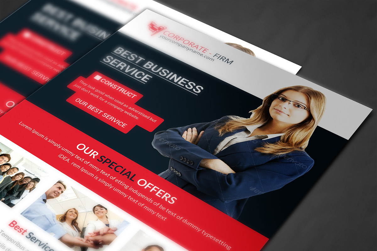 Corporate Business Flyer Template, a Flyer Template by AfzaalGraphics (Photo 4 of 4)