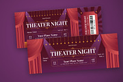 Creative Theater Ticket, a Stationery Template by Neermana (Thumbnail 2 of 4)