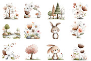 Watercolor Spring Scenery Clipart, an Illustration by Designworld (Thumbnail 2 of 4)