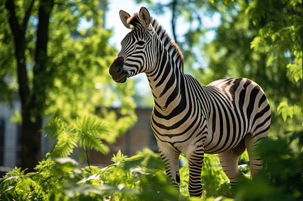 Young zebra in the zoo, an Animal Photo by AlyaAnd