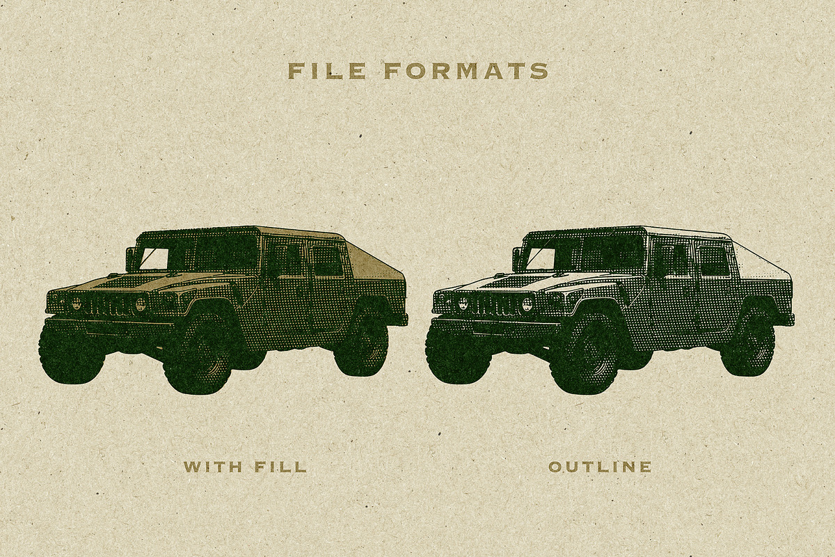 Military Transportation Engraving, a Transportation Illustration by Kaizla03 (Photo 3 of 6)