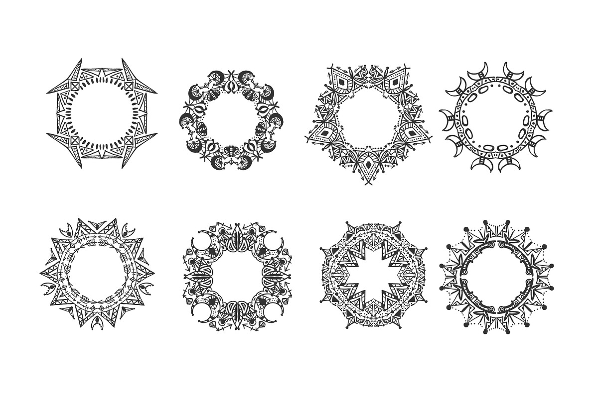 16 frames in ethnic style, a Decorative Illustration by AnastasiaFears (Photo 3 of 4)