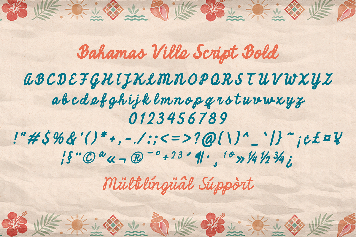 Bahamas Ville Retro Font Duo, a Handwritten Font by Sixtype (Photo 9 of 12)