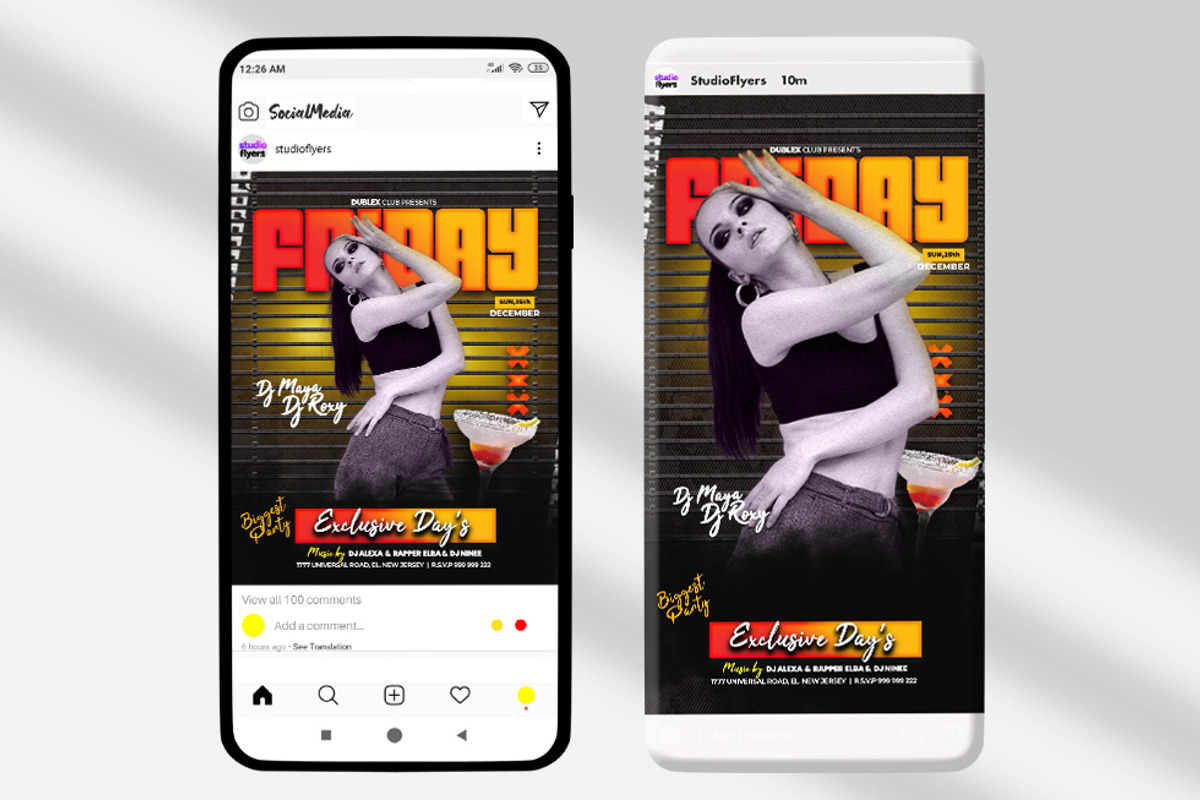 Friday Night Club Banner (PSD), a Social Media Template by studioflyers.com (Photo 1 of 3)