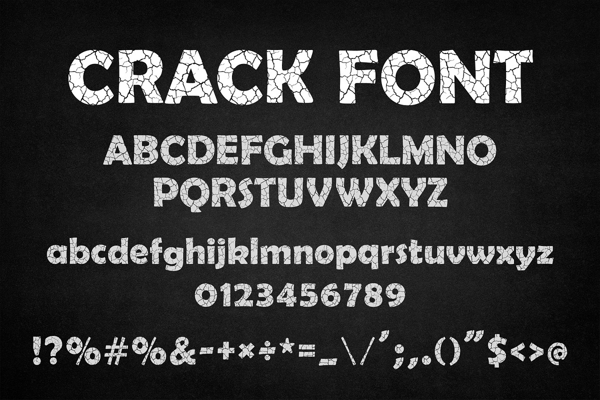 CRACK - Premium Shattered Display, a Sans Serif Font by OWPictures (Photo 8 of 8)