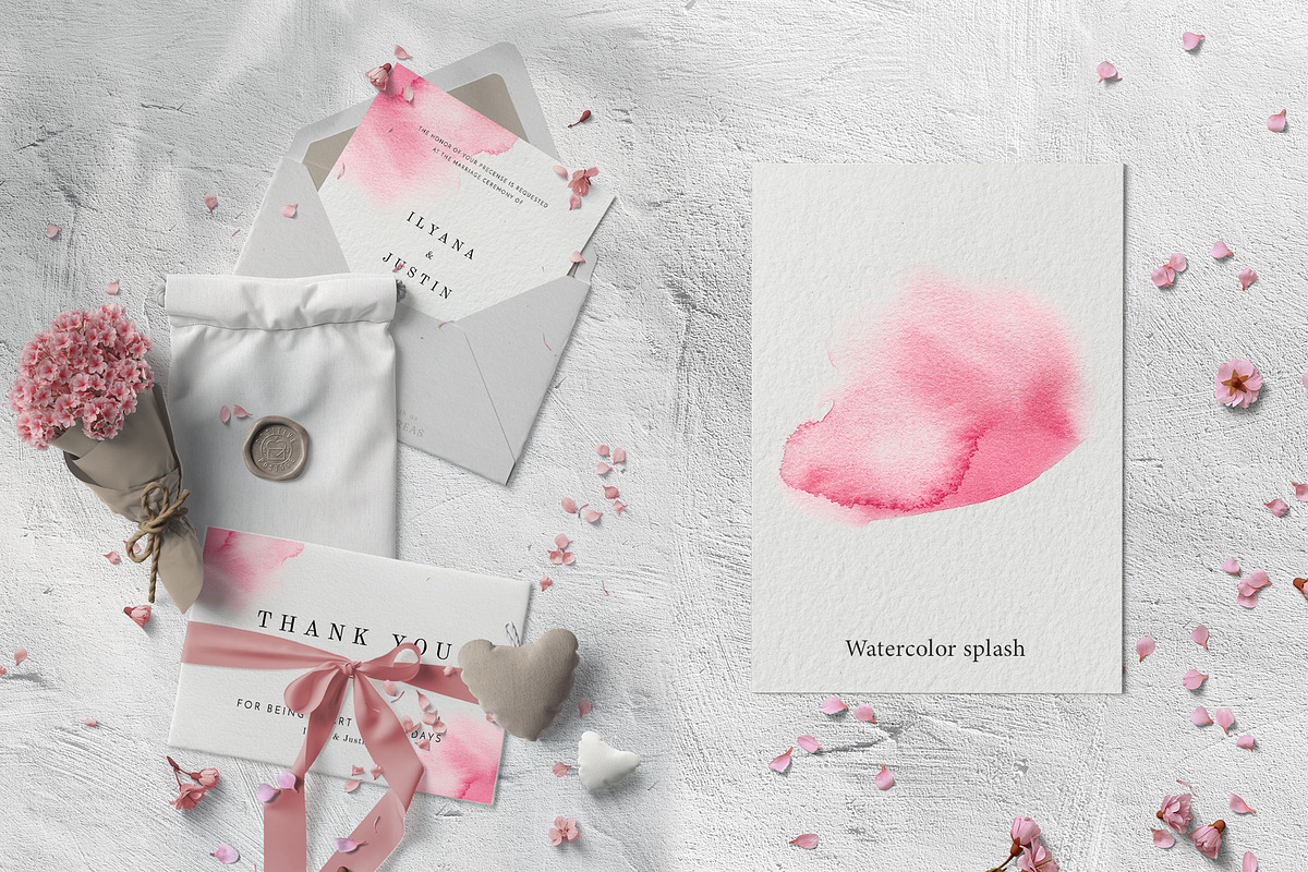 Cherry blossom watercolor clipart, an Illustration by Color Hugs Art (Photo 5 of 8)