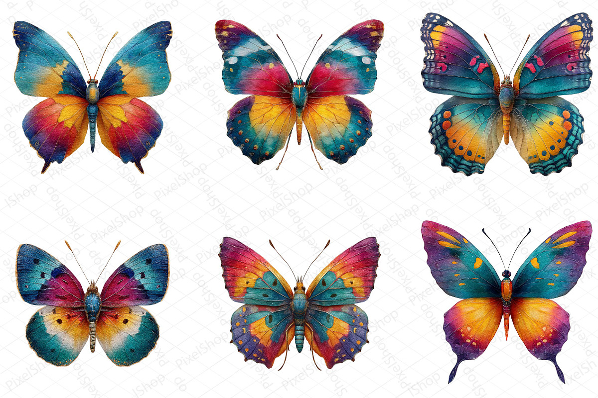 Colorful Butterfly Juneteenth Clipar, an Illustration by DreamPrint404 (Photo 4 of 5)