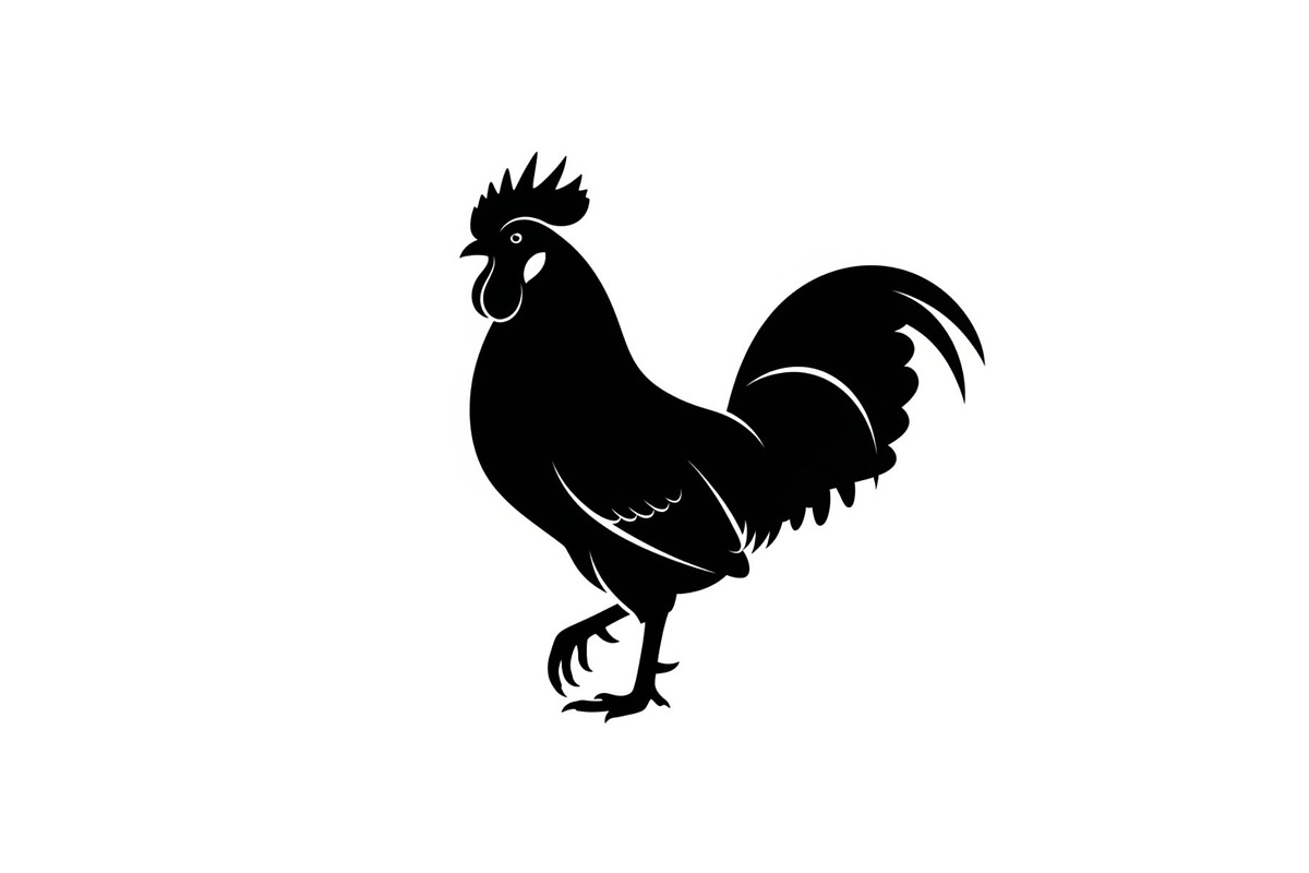 Rooster Chicken Silhouette Vector Bu, an Illustration by Designs_River (Photo 31 of 51)