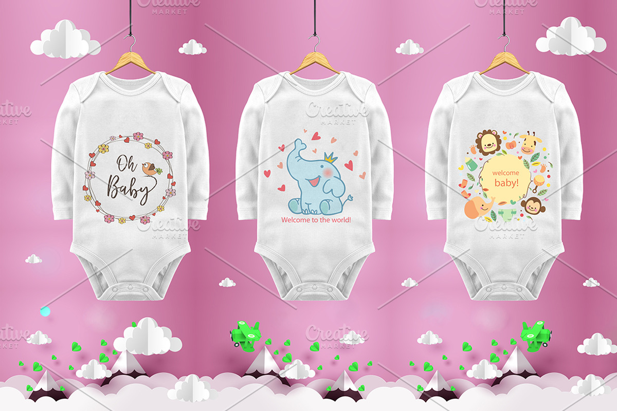 Baby Body Mockups, psd, jpg, a Product Mockup by Milan Mockup (Photo 6 of 6)