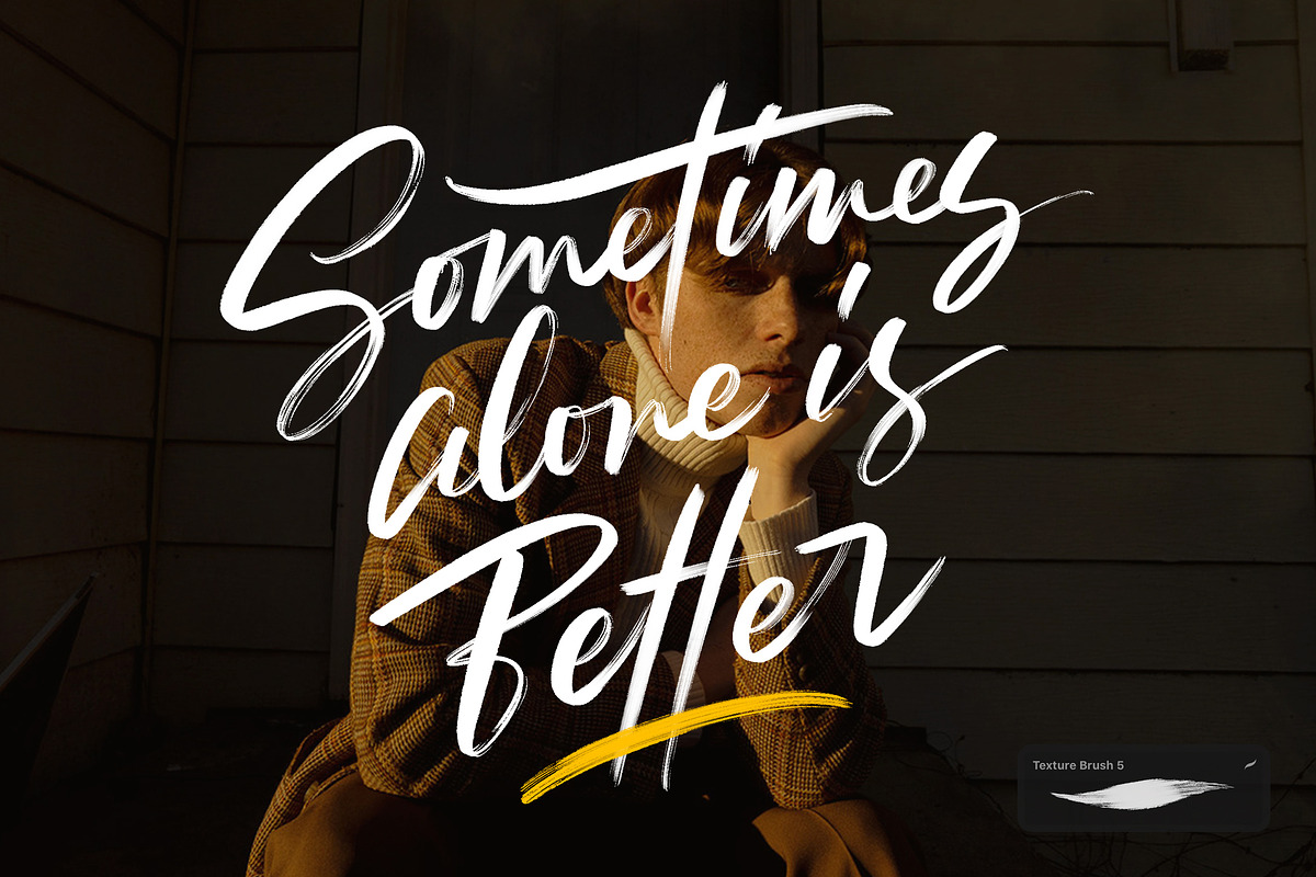 30+ Procreate Lettering Brushes, a Brush Add-On by Nurmiftah (Photo 7 of 11)