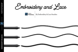 Embroidery Brushes For Photoshop