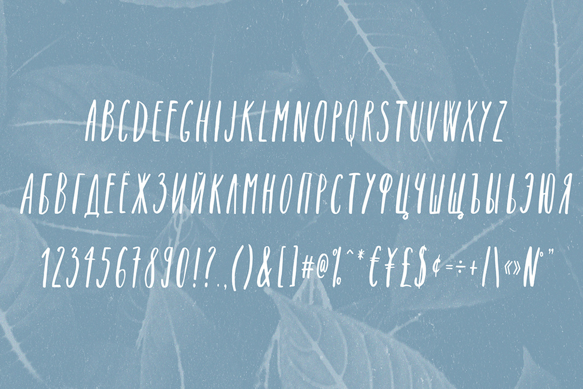 Unicorn font. Latin & Cyrillic preview 3