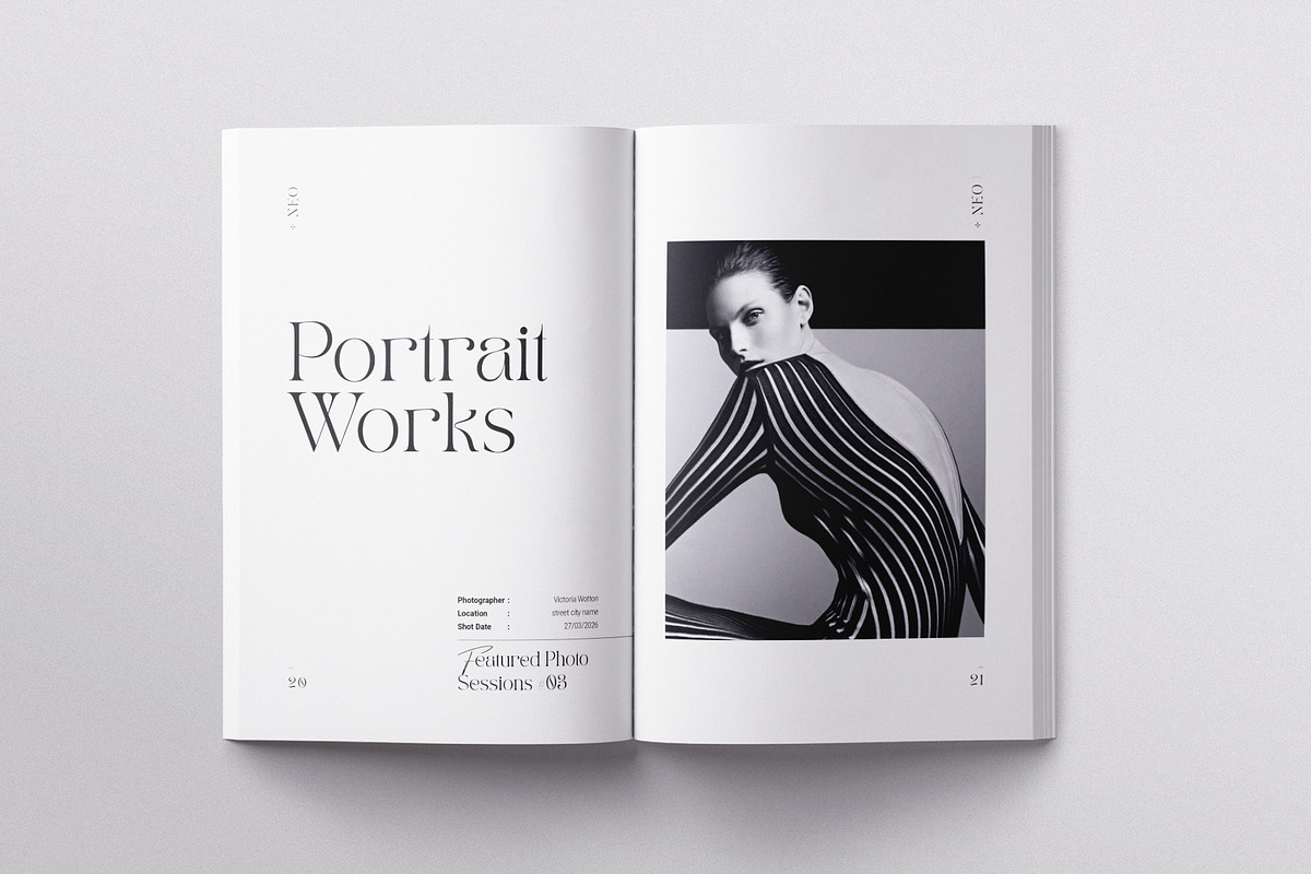 Photography Portfolio Template, a Brochure Template by ArtisanaAura (Photo 10 of 19)