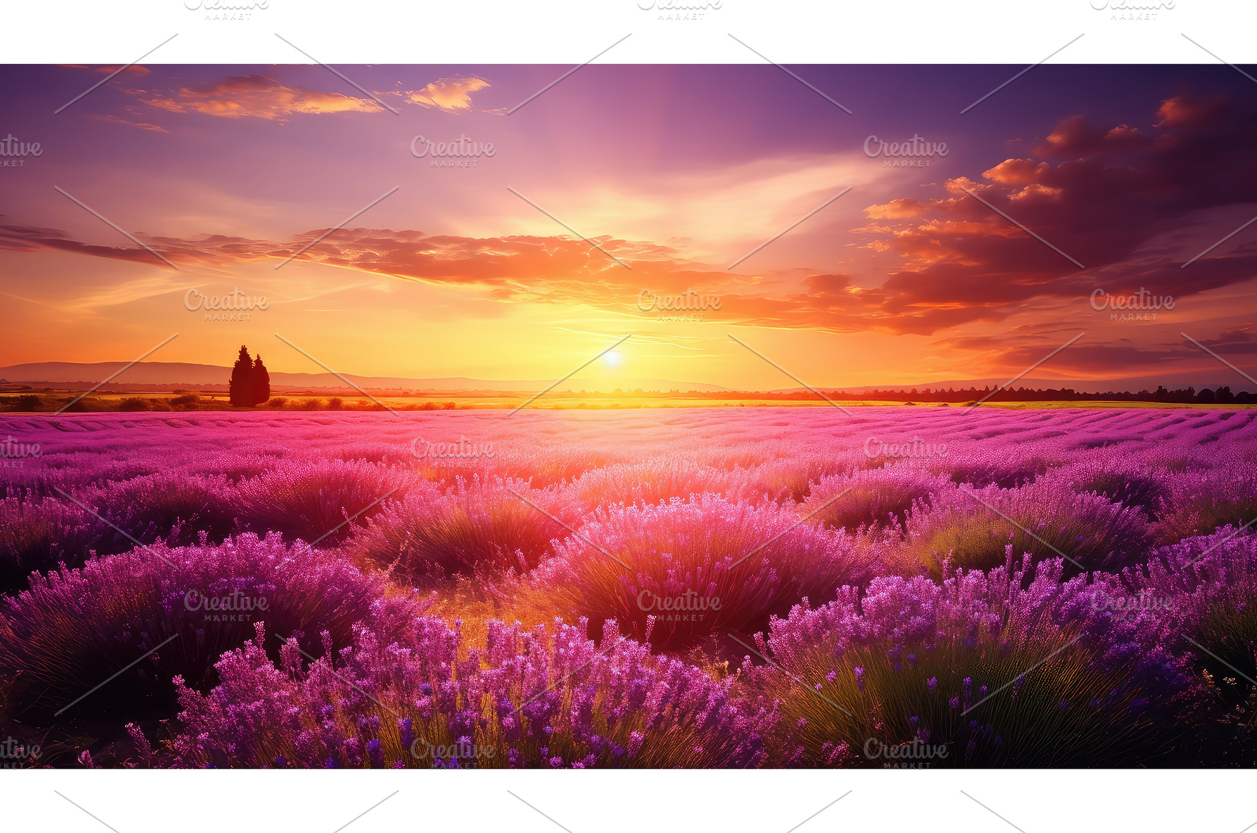 beautiful sun colorful field rural, a Nature Photo by pikepicture