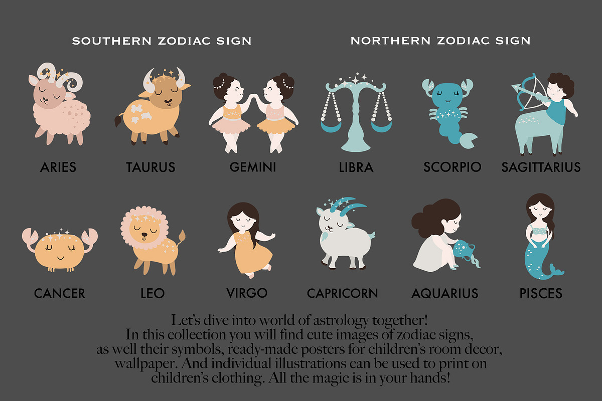 Celestial Baby 12 Kids Zodiac, an Illustration by DysenkaArt (Photo 2 of 9)