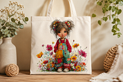 Whimsical Garden Friends Clipart Set, a Seasonal Illustration by CreationArt (Thumbnail 2 of 6)