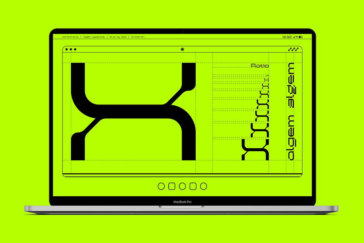 Algem - Futuristic Display Font, a Symbol Font by Font For Zula™ (Photo 18 of 19)