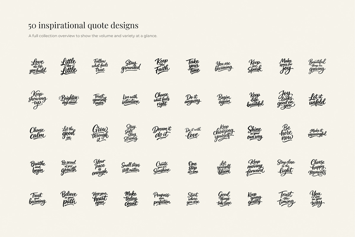 Inspiring Quotes Lettering Bundle, an Object Graphic by Yanakicc (Photo 3 of 9)