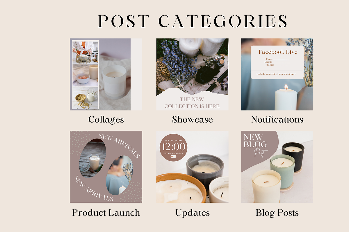 Candle Business Instagram Templates, a Social Media Template by Social Assumptions (Photo 5 of 8)