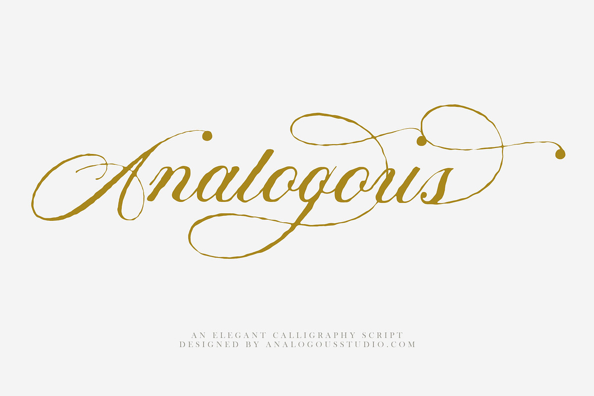 Analogous | Elegant Calligraphy