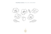 WILDFLOWER LINE ART, an Object Illustration by Kate Art (Thumbnail 4 of 22)