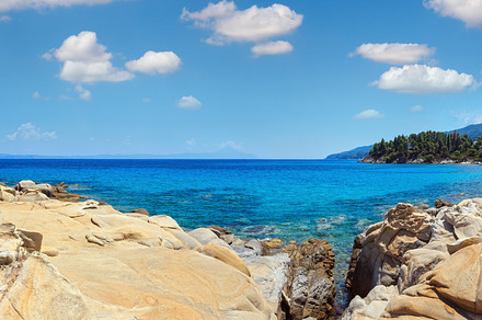 Aegean sea coast (Chalkidiki, Greece)., a Nature Photo by YuriyB