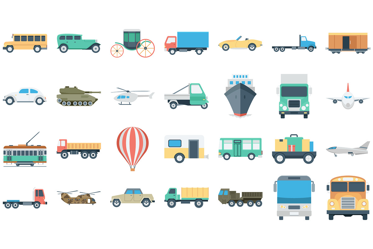 Transport Icon Set for All Travel Ne, an Icon by Vector Portal (Photo 6 of 6)
