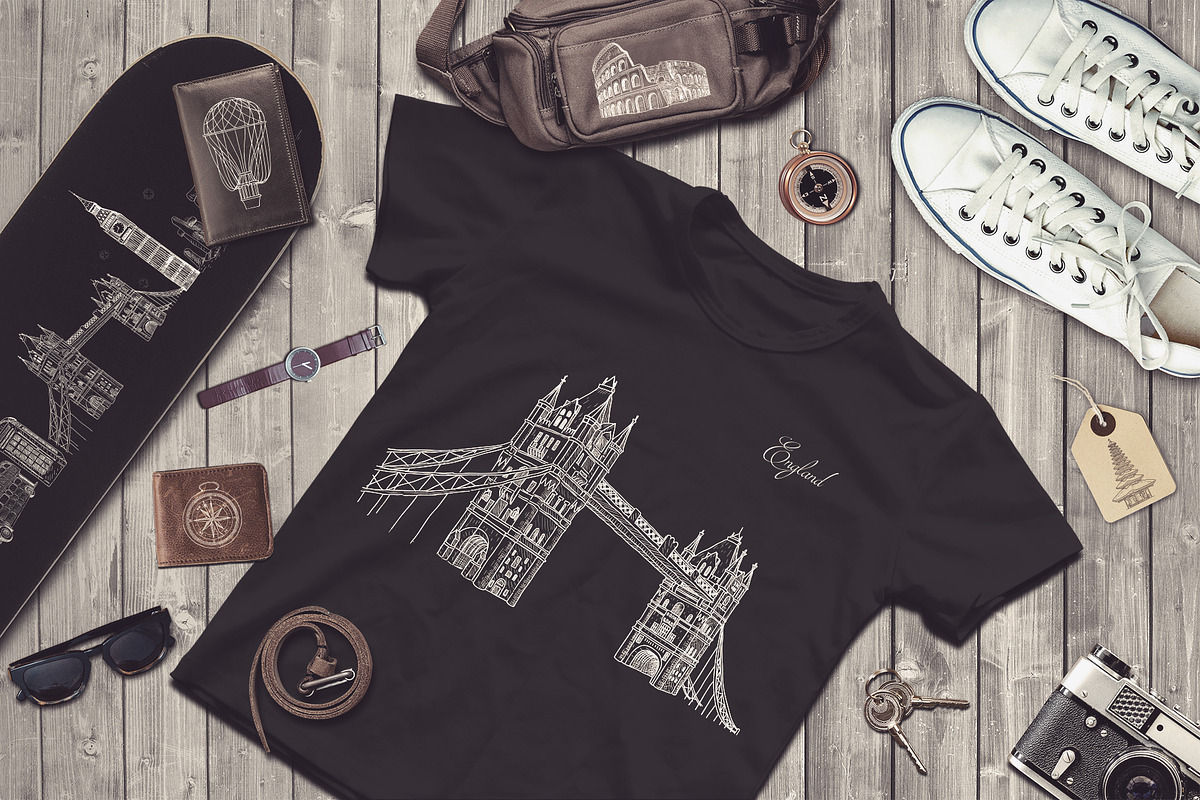 Around the World. Travel Bundle., an Object Illustration by Designwork (Photo 7 of 18)