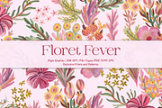 Floret Fever Prints & Patterns, a Pattern Graphic by GND ART STUDIO (Thumbnail 1 of 8)