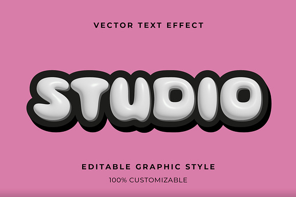 3D Puffy Cartoon Text Effect preview 3