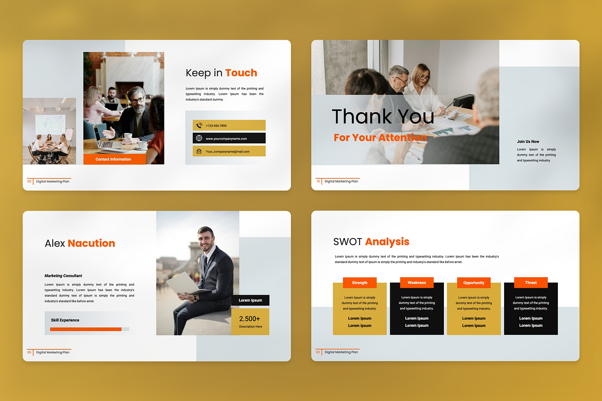 Digital Marketing Plan Keynote, a Presentation Template by SquidPixey (Photo 4 of 7)