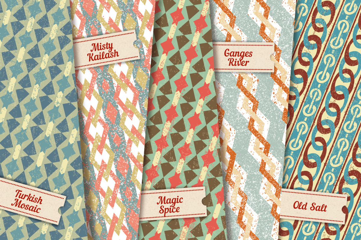 20 Retro Patterns, a Pattern Graphic by DeepFuze