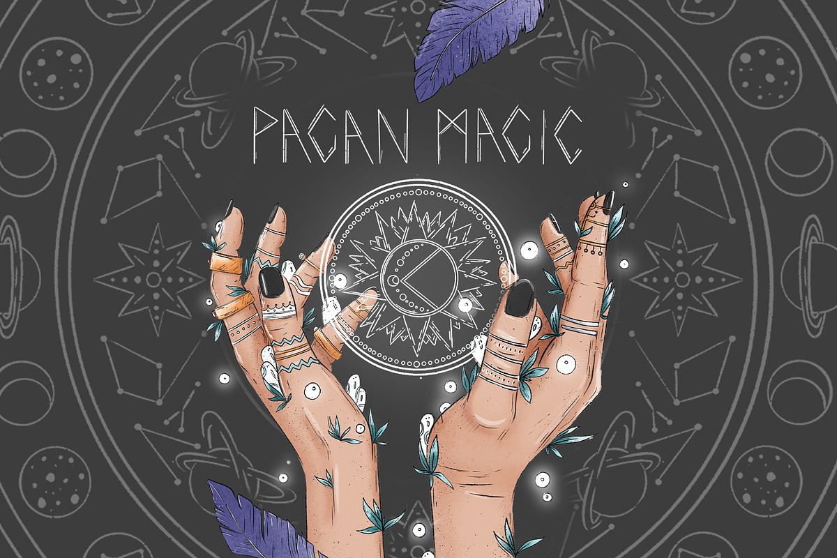 Pagan Magic and Witchcraft, an Object Illustration by Elina Kovtunova (Photo 1 of 15)