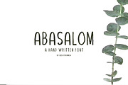 Abasalom | A Handwritten Font, a Script Font by Creativetacos (Thumbnail 1 of 7)