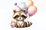 Birthday Baby Animal Clipart, Birthd, an Illustration by Designking (Thumbnail 3 of 4)