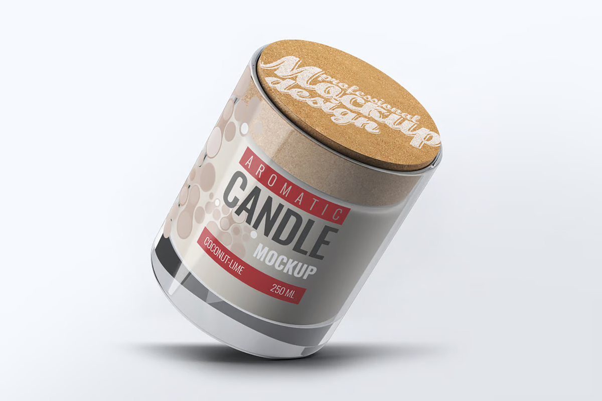 Aromatic Candle Mock-Up, a Product Mockup by DesignRushMarket (Photo 5 of 10)