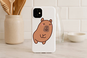 Capybara Emotions Clipart, an Animal Illustration by Palau (Thumbnail 5 of 10)