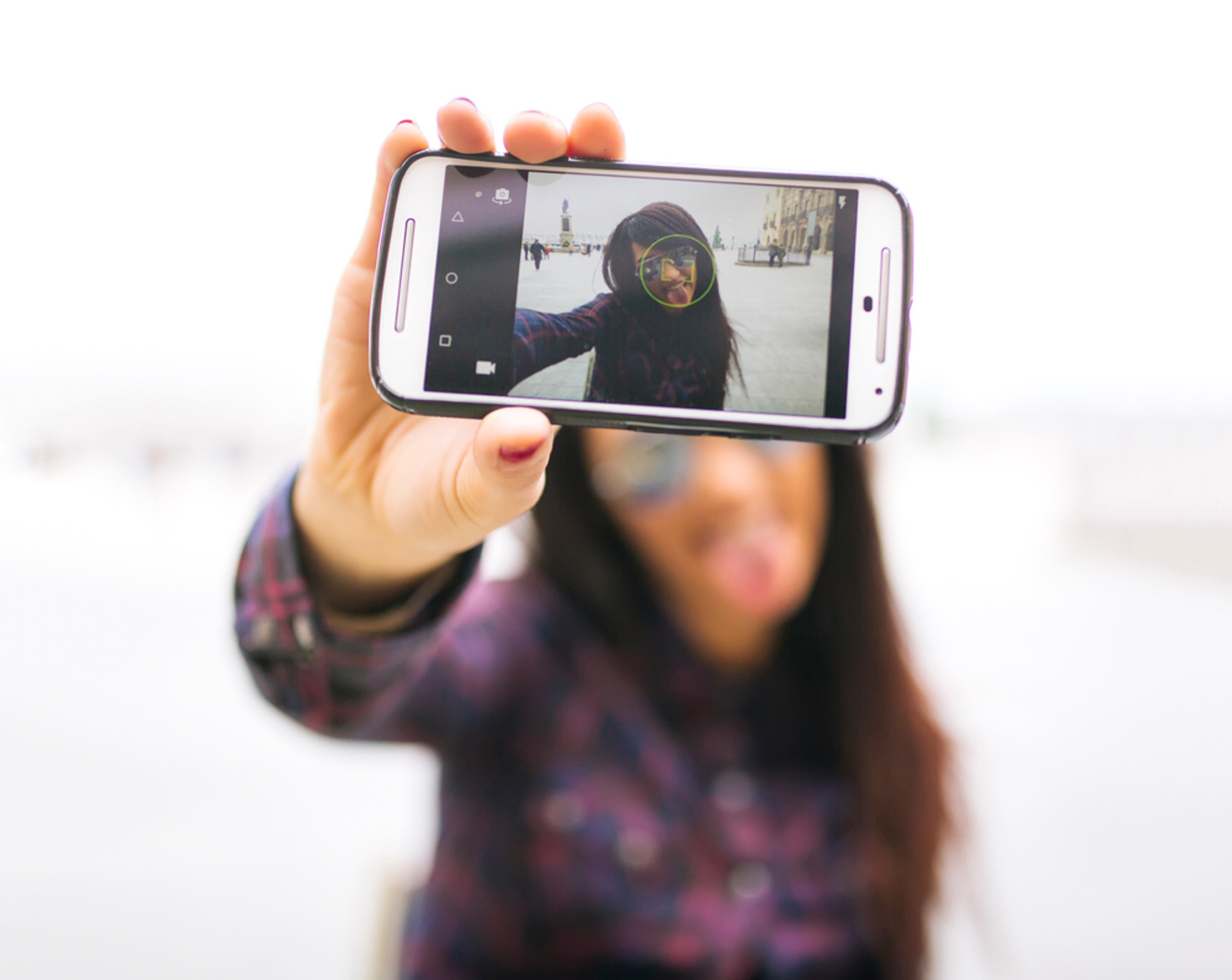 Woman selfie featuring attractive, beautiful, and beauty, a Technology Photo by MarcoGovel