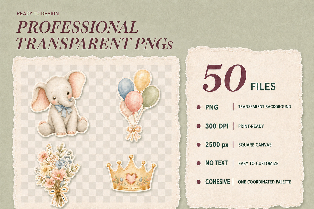 Tender Beginnings Baby Clipart, an Object Graphic by KamimiArt (Photo 8 of 8)